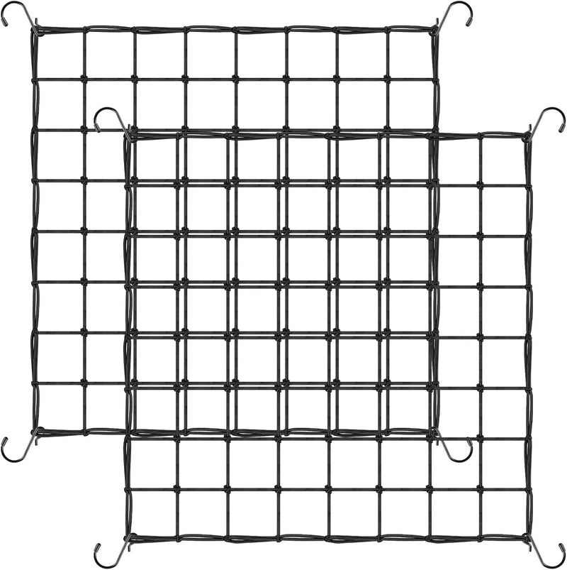 YEESON Trellis Netting, 2 Pack Scrog Nets with 8 Hooks, 4x4 Trellis Net for Grow Tent, Heavy-Duty Plant Net for Cucumber Gardening and Horticulture, Grow Tent Accessories - Image 1
